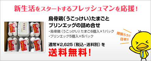 烏骨鶏（うこっけい）たまごとプリンエッグの詰め合せ